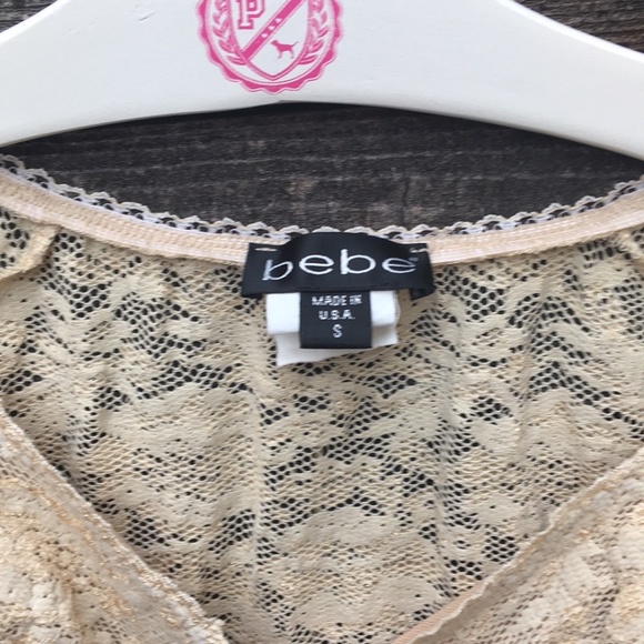 Vintage 90's Bebe floral lace wrap top - Picture 3 of 15